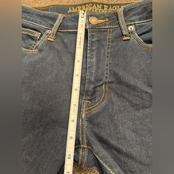 American Eagle Jeans Men 31x30 Straight Active Flex Dark Wash Denim Pants - Picture 4 of 7